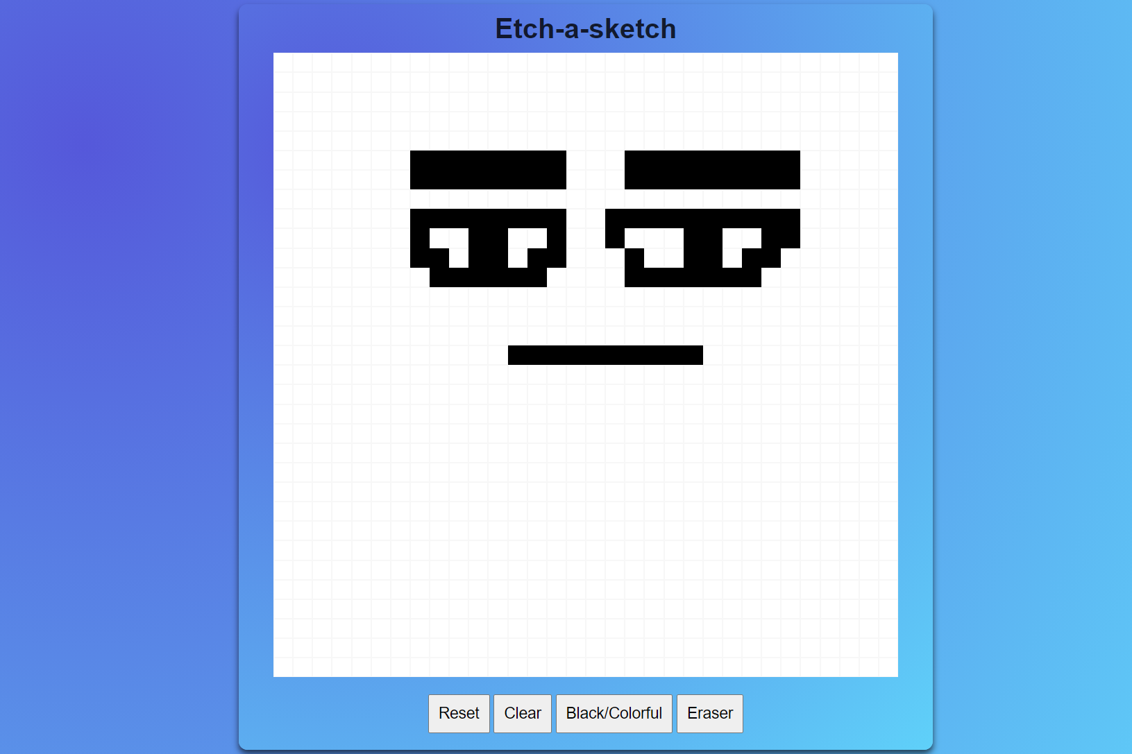 Etch-a-sketch project screenshot